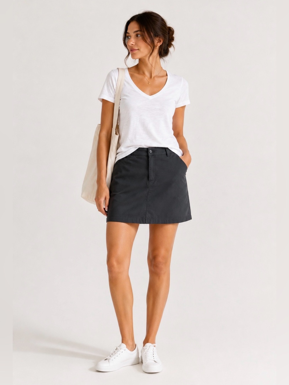 Eddie Bauer Adventurer 2.0 Skort Womens 12 Dark Gray Excellent Hiking Athletic‎